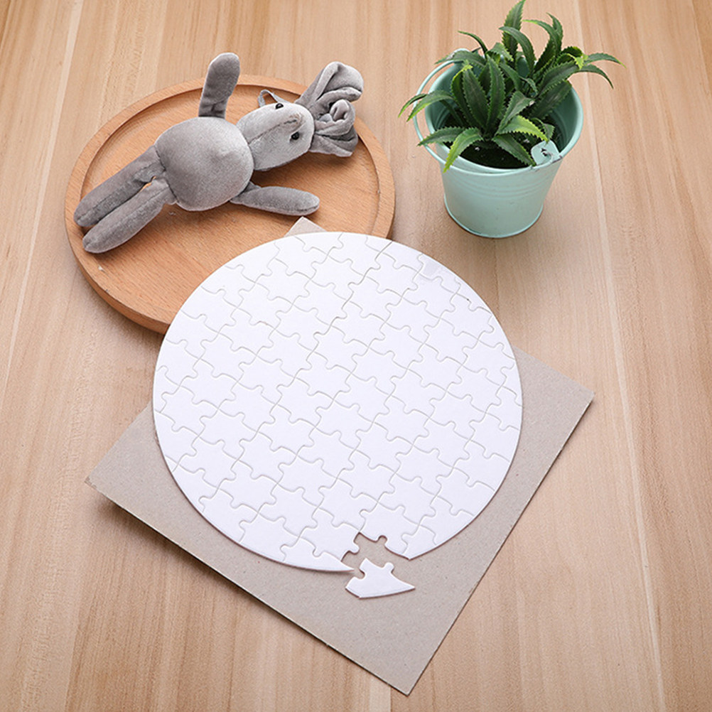 Puzzle Blank White - 4 pièces de feuilles blanches vierges