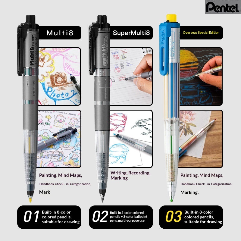 Staedtler Pencil Lumocolor - Crayon mécanique Pentel Art Multi 8